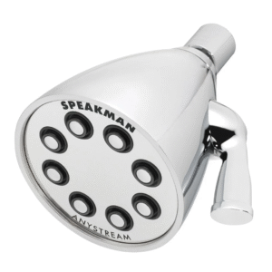 Speakman S-2251 Signature Icon Anystream Adjustable High Pressure Shower Head – 2.5 GPM Solid Brass Replacement Bathroom Showerhead, Polished Chrome
