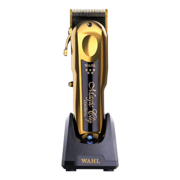 Wahl Professional 5 Star Gold Cordless Magic Clip Hair Clipper with 100+ Minute Run Time for Professional Barbers and Stylists - Model 8148-700