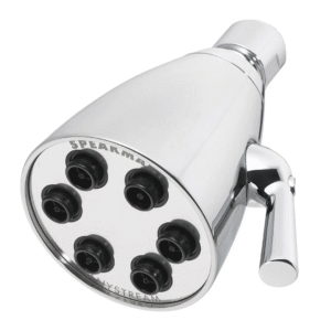 Speakman S-2252 Signature Icon Anystream Adjustable High Pressure Shower Head-2.5 GPM Solid Brass Replacement Bathroom Showerhead, Polished Chrome Finish